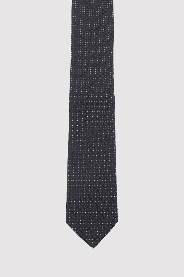 TIE IN SILK BLEND HUGO - 001 BLACK